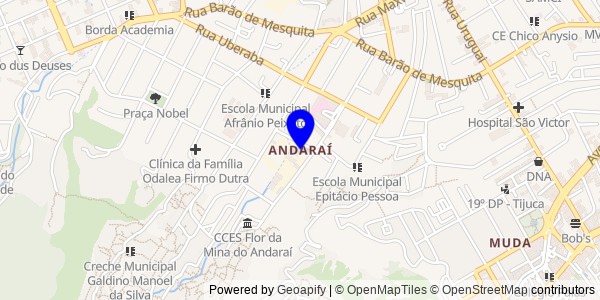 Mapa de Andaraí - Nutricionistas