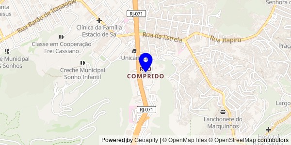 Mapa de Rio Comprido - Nutricionistas