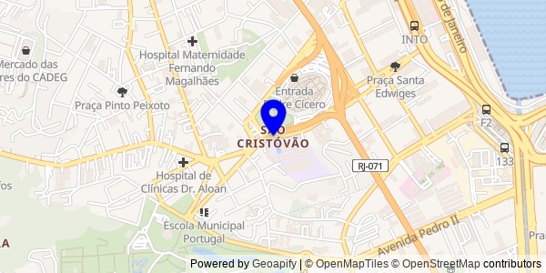 Mapa de São Cristóvão - Nutricionistas