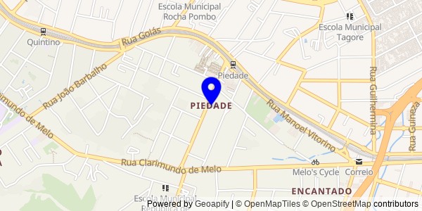 Mapa de Piedade - Nutricionistas