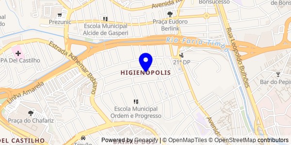 Mapa de Higienópolis - Nutricionistas