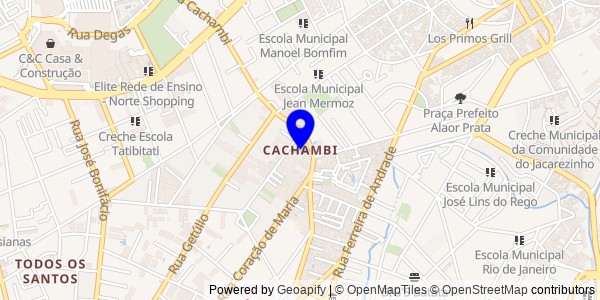 Mapa de Cachambi - Nutricionistas