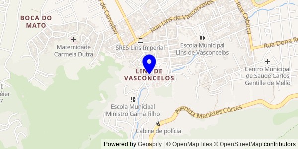 Mapa de Lins de Vasconcelos - Nutricionistas
