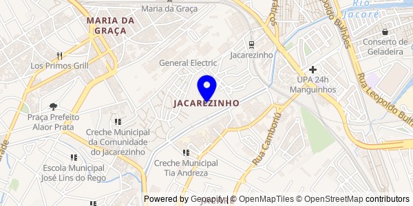 Mapa de Jacarezinho - Nutricionistas