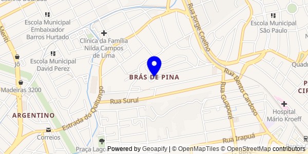 Mapa de Brás de Pina - Nutricionistas