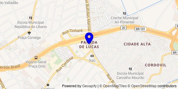 Mapa de Parada de Lucas - Nutricionistas