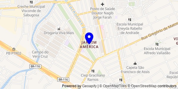 Mapa de Jardim América - Nutricionistas