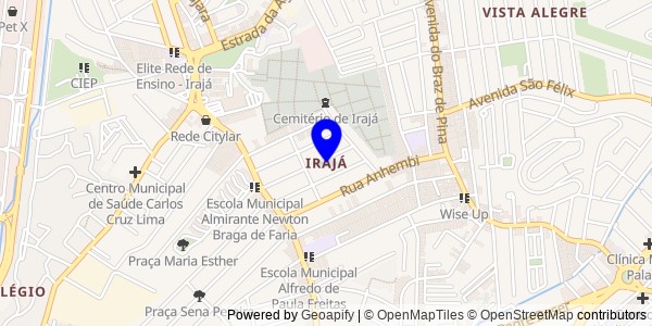 Mapa de Irajá - Nutricionistas