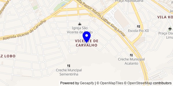 Mapa de Vicente de Carvalho - Nutricionistas