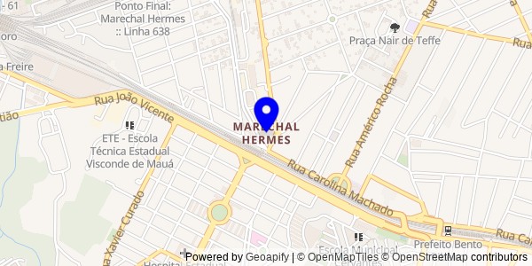 Mapa de Marechal Hermes - Nutricionistas