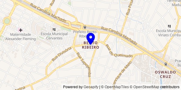 Mapa de Bento Ribeiro - Nutricionistas