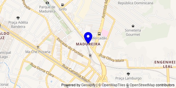 Mapa de Madureira - Nutricionistas