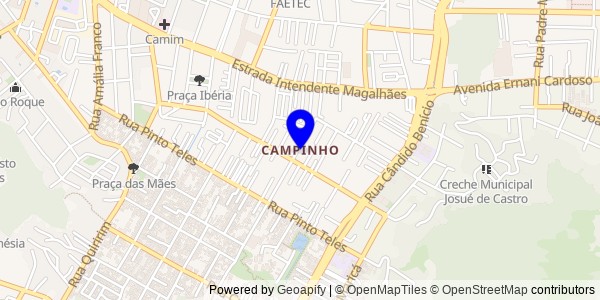 Mapa de Campinho - Nutricionistas