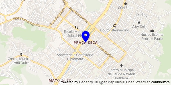 Mapa de Praça Seca - Nutricionistas