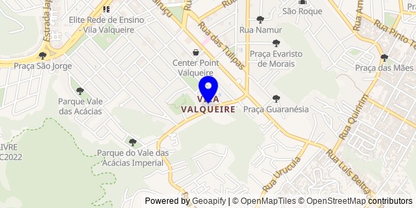 Mapa de Vila Valqueire - Nutricionistas