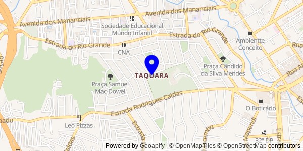 Mapa de Taquara - Nutricionistas