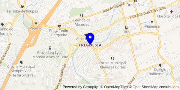 Mapa de Freguesia - Nutricionistas