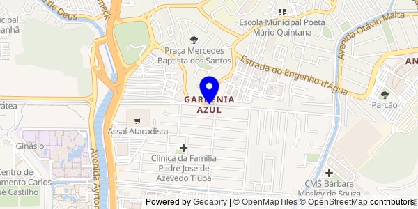 Mapa de Gardênia Azul - Nutricionistas