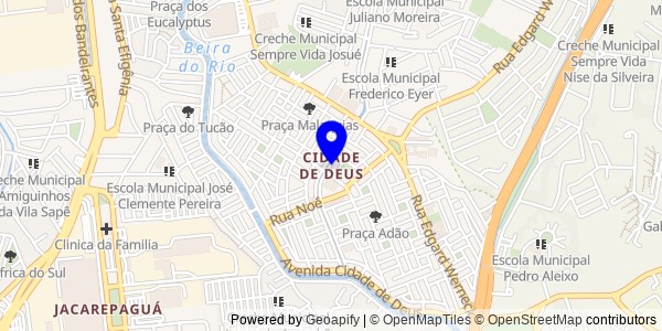 Mapa de Cidade de Deus - Nutricionistas