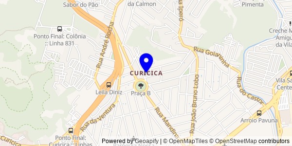 Mapa de Curicica - Nutricionistas