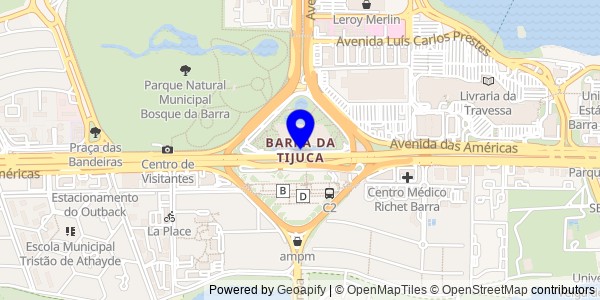 Mapa de Barra da Tijuca - Nutricionistas