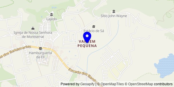 Mapa de Vargem Pequena - Nutricionistas