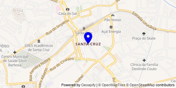 Mapa de Santa Cruz - Nutricionistas