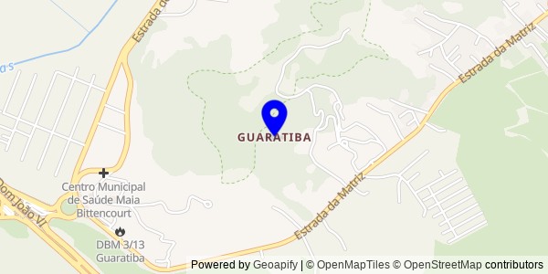 Mapa de Guaratiba - Nutricionistas