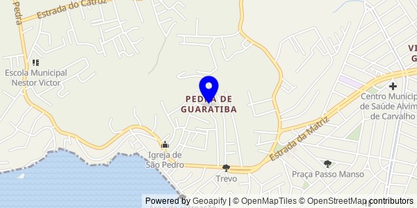 Mapa de Pedra de Guaratiba - Nutricionistas