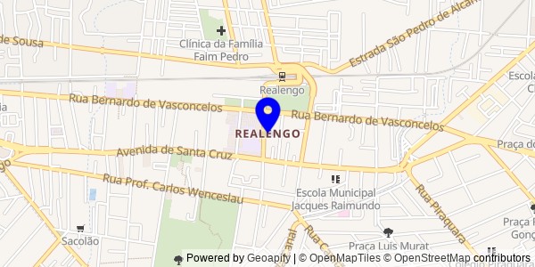 Mapa de Realengo - Nutricionistas