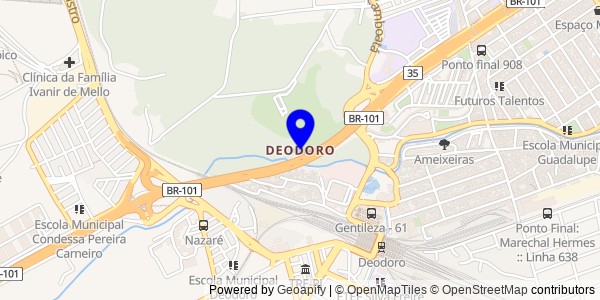 Mapa de Deodoro - Nutricionistas