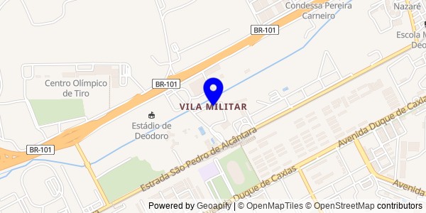 Mapa de Vila Militar - Nutricionistas