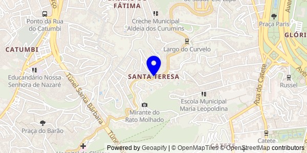 Mapa de Santa Teresa - Nutricionistas