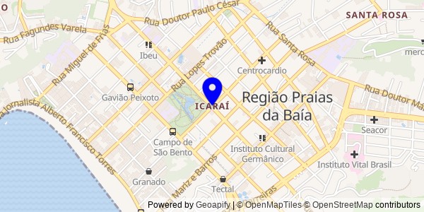 Mapa de Icaraí - Fisioterapeutas