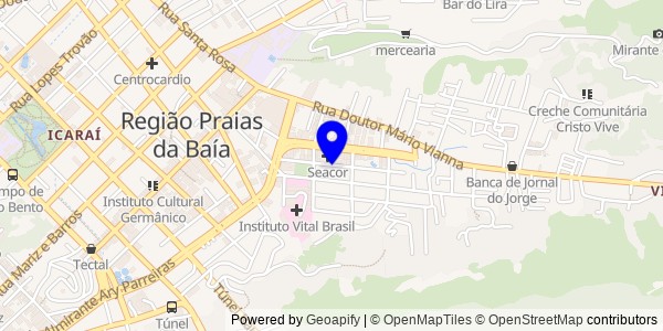 Mapa de Vital Brazil - Nutricionistas