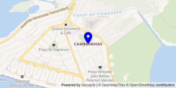 Mapa de Camboinhas - Fisioterapeutas