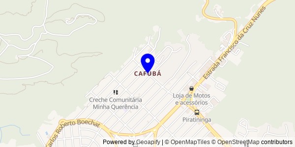 Mapa de Cafubá - Fisioterapeutas