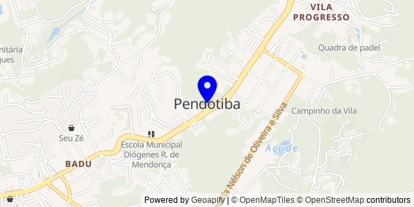 Mapa de Pendotiba - Nutricionistas