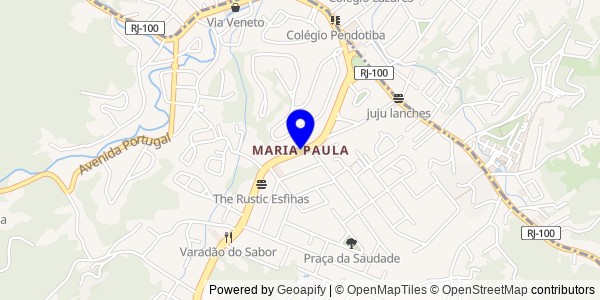 Mapa de Maria Paula - Fisioterapeutas