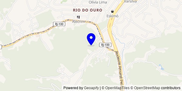 Mapa de Rio do Ouro - Fisioterapeutas