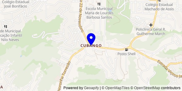 Mapa de Cubango - Fisioterapeutas