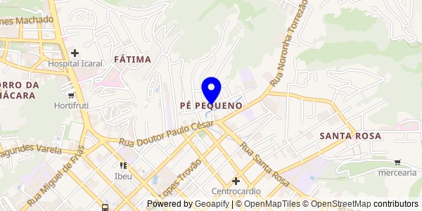 Mapa de Pé Pequeno - Nutricionistas