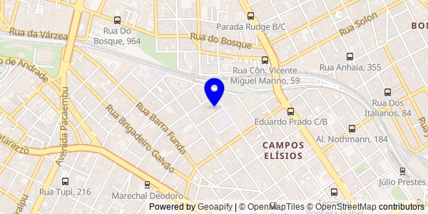 Mapa de Santa Cecília - Nutricionistas