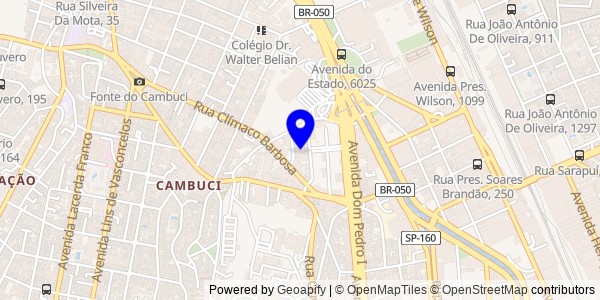 Mapa de Cambuci - Nutricionistas