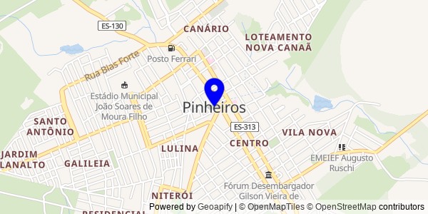 Mapa de Pinheiros - Nutricionistas