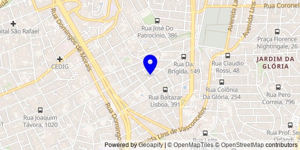 Mapa de Vila Mariana - Nutricionistas