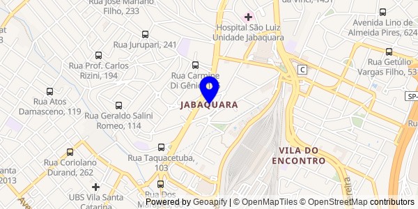 Mapa de Jabaquara - Nutricionistas