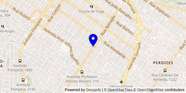 Mapa de Perdizes - Fisioterapeutas