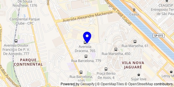 Mapa de Jaguaré - Nutricionistas