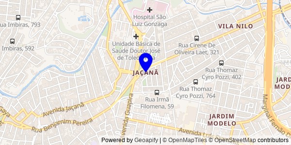 Mapa de Jaçanã - Nutricionistas